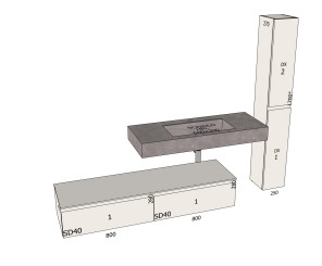 AZZURRA - MOBILE BAGNO LIME 2.0 - immagine 2
