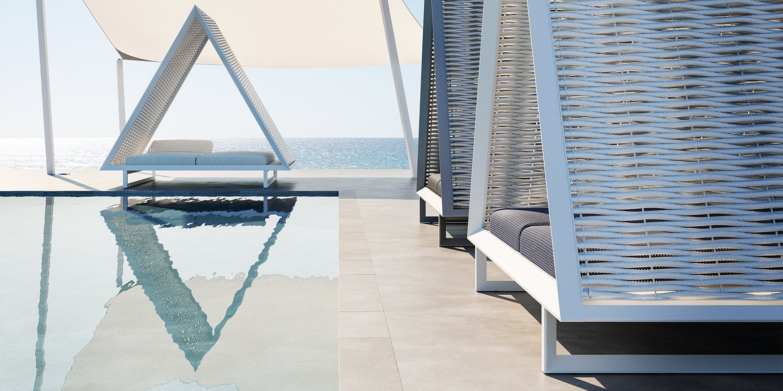 Vineyard Daybed Woven Rope Roof - immagine 3