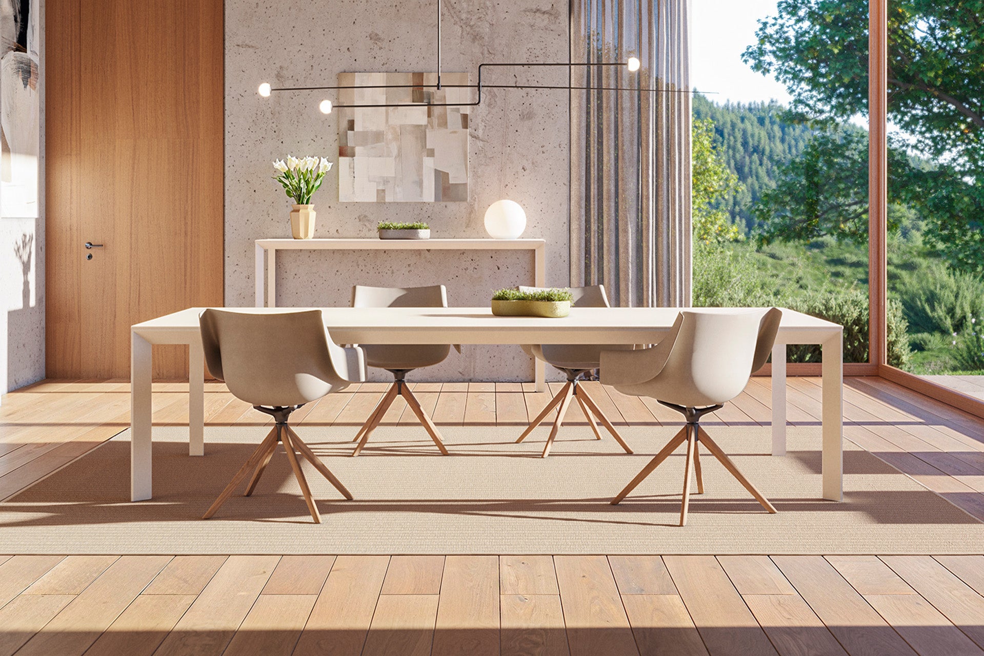 Manta Wooden Swivel Armchair - immagine 2