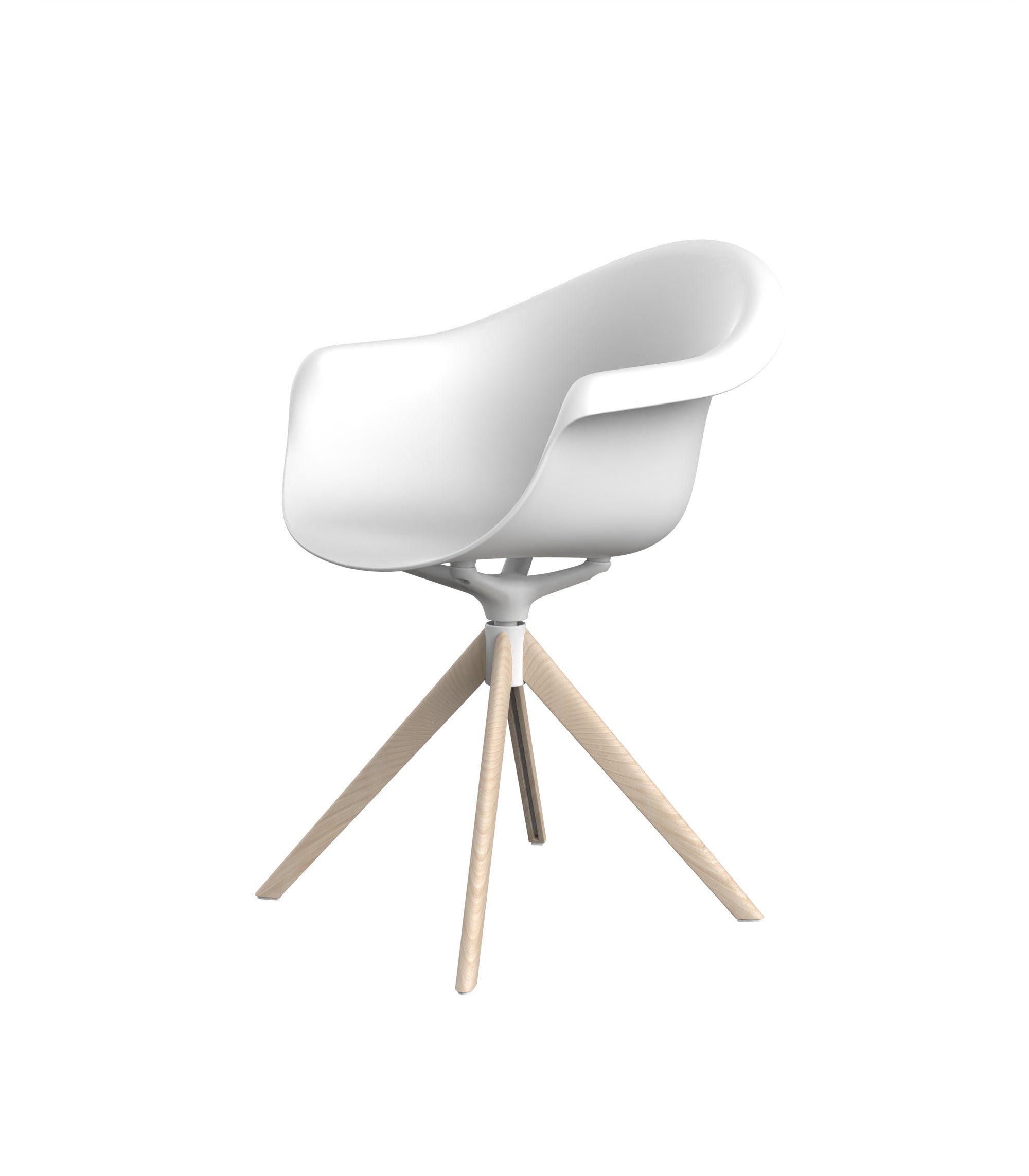Incasso Swivel Armchair With Wooden Legs - immagine 5