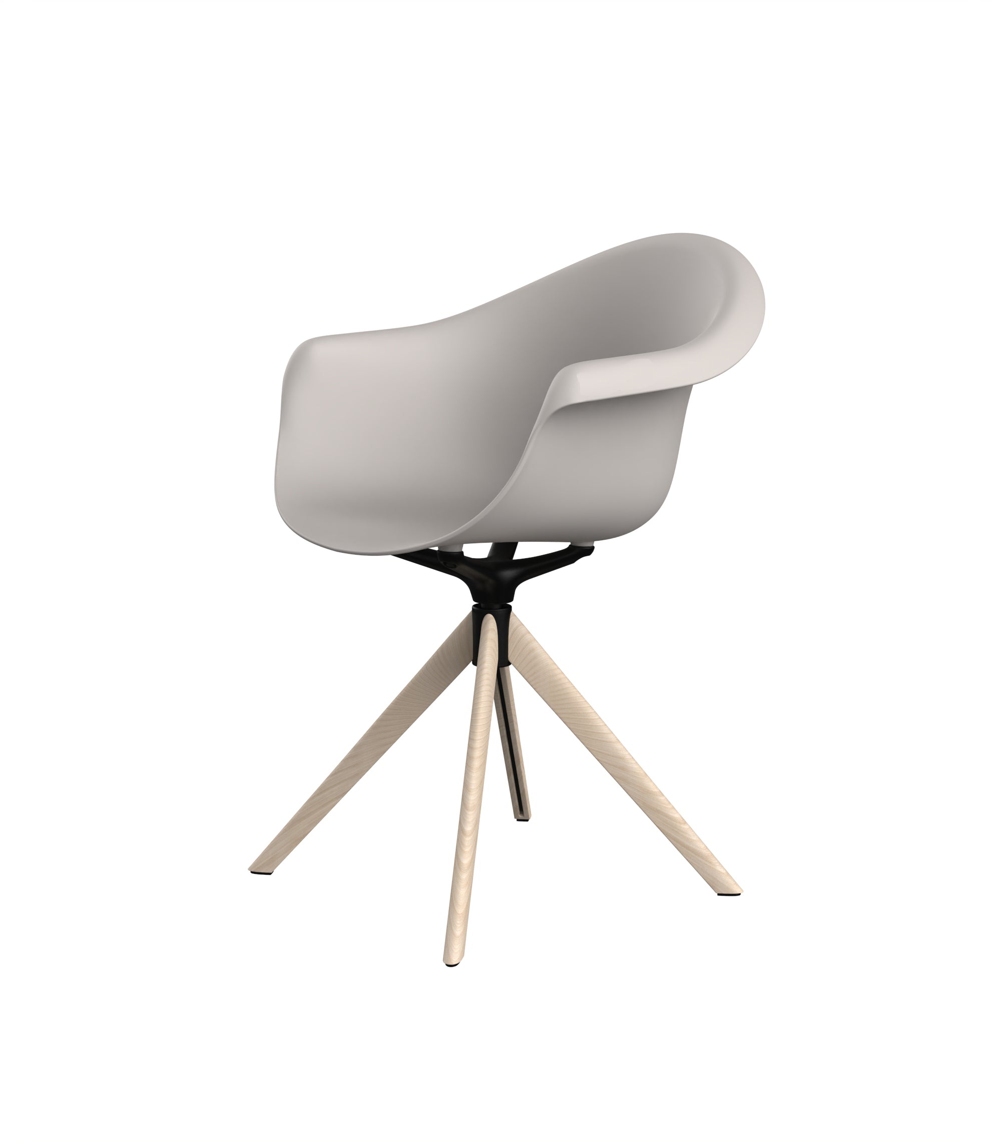 Incasso Swivel Armchair With Wooden Legs - immagine 7