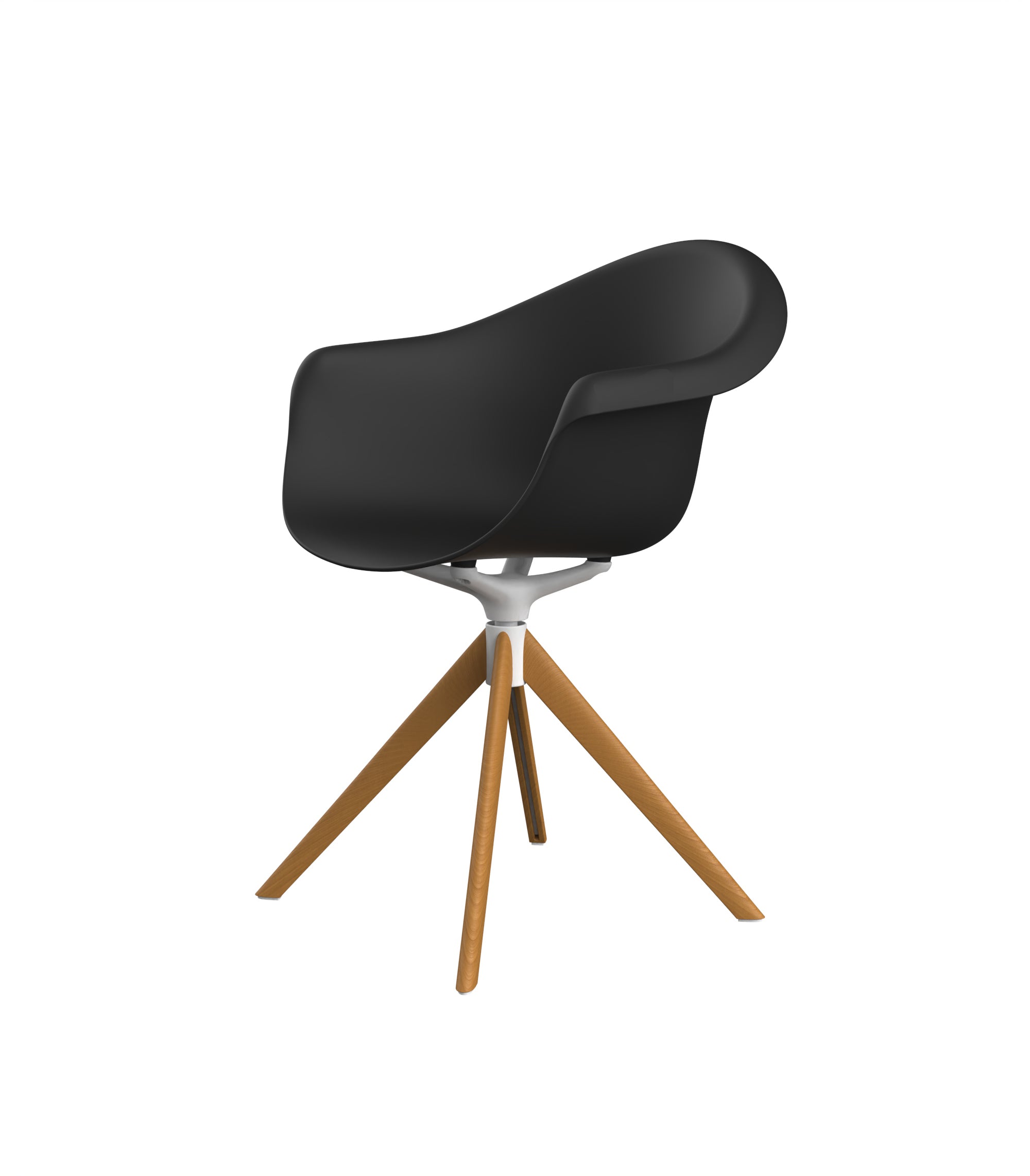 Incasso Swivel Armchair With Wooden Legs - immagine 9